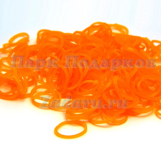 Резиночки ароматизированные Оранжевые &quot;Апельсин&quot; Loom Bands (600+)