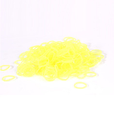 Резиночки для плетения светящиеся в темноте Желтый Loom Bands (200+)