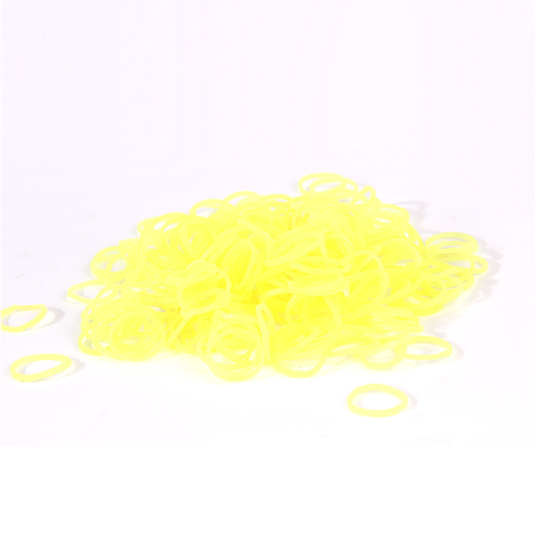 Резиночки для плетения светящиеся в темноте Желтый Loom Bands (200+)