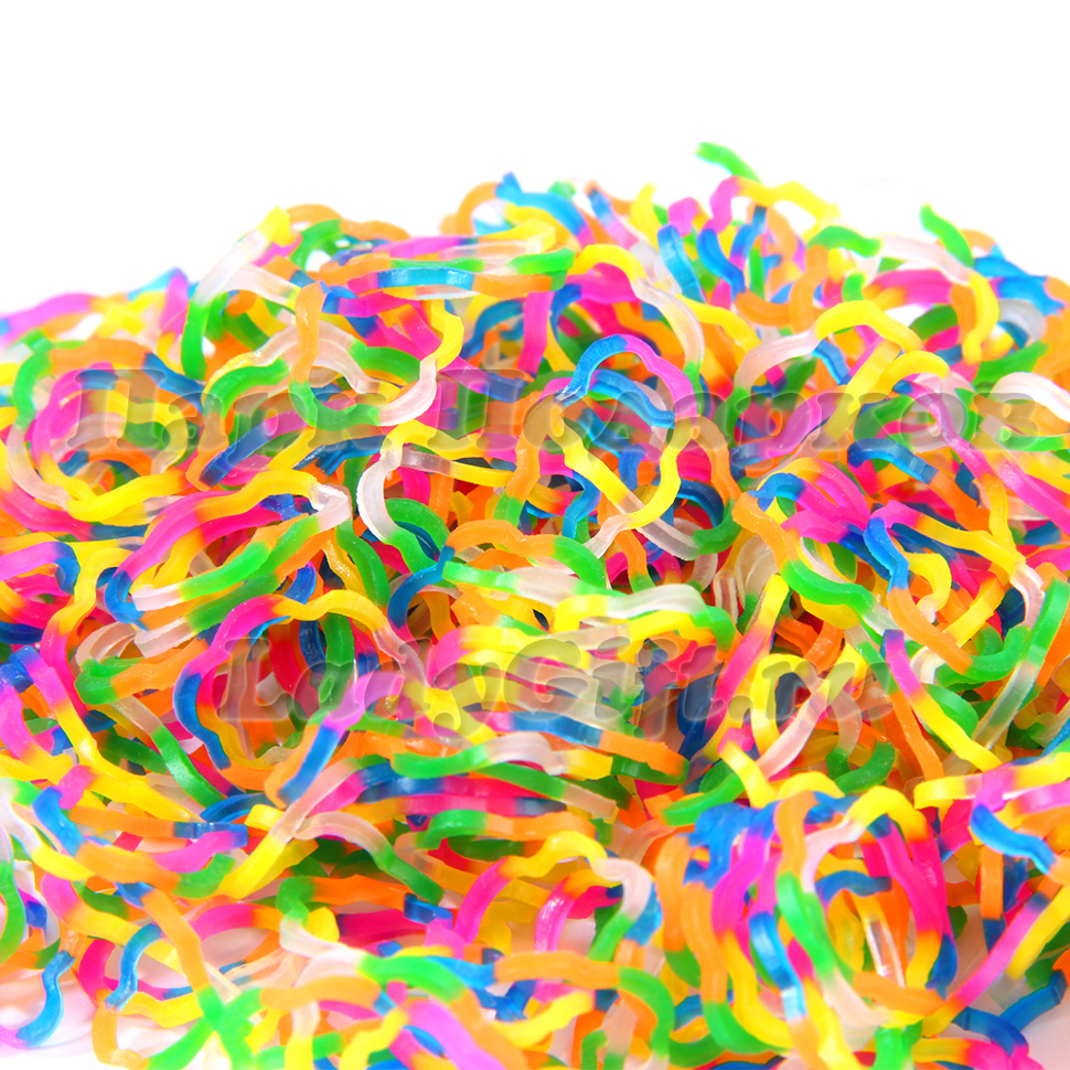 Резиночки для браслетов фигурные &quot;Цветочки&quot; Loom Bands (600+)