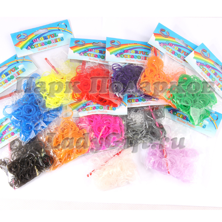 Набор резиночек для плетения браслетов жемчужные LB (2400+)