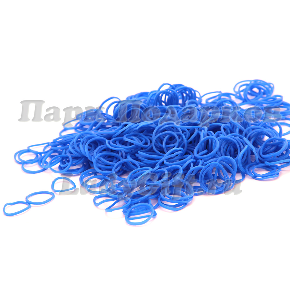 Резиночки для плетения браслетов Синие Loom Bands (1000+)