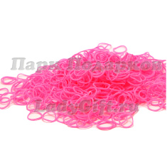 Резиночки для плетения браслетов Розовый Loom Bands (600+)