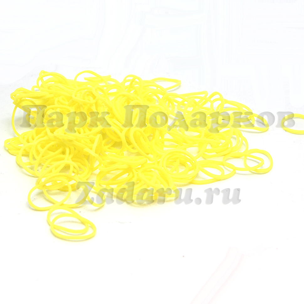 Резиночки для плетения браслетов Ярко-Желтый Loom Bands (600+)