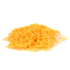 Резиночки ароматизированные Оранжевые &quot;Лимон&quot; Loom Bands (600+)