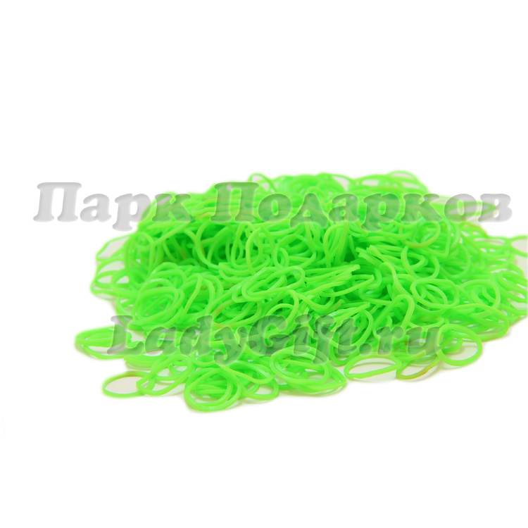 Резиночки для плетения браслетов Зеленые Лайм Loom Bands (600+)